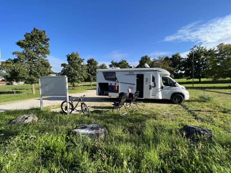 Stellplatz am Festplatz in Trostberg