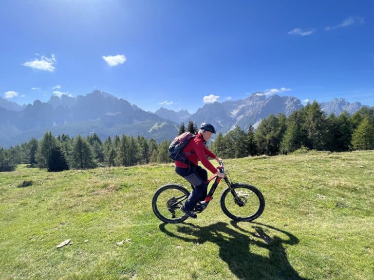 MTB-Tour vom Caravanpark Sexten zur Klammbach Alm und via Trail zurück