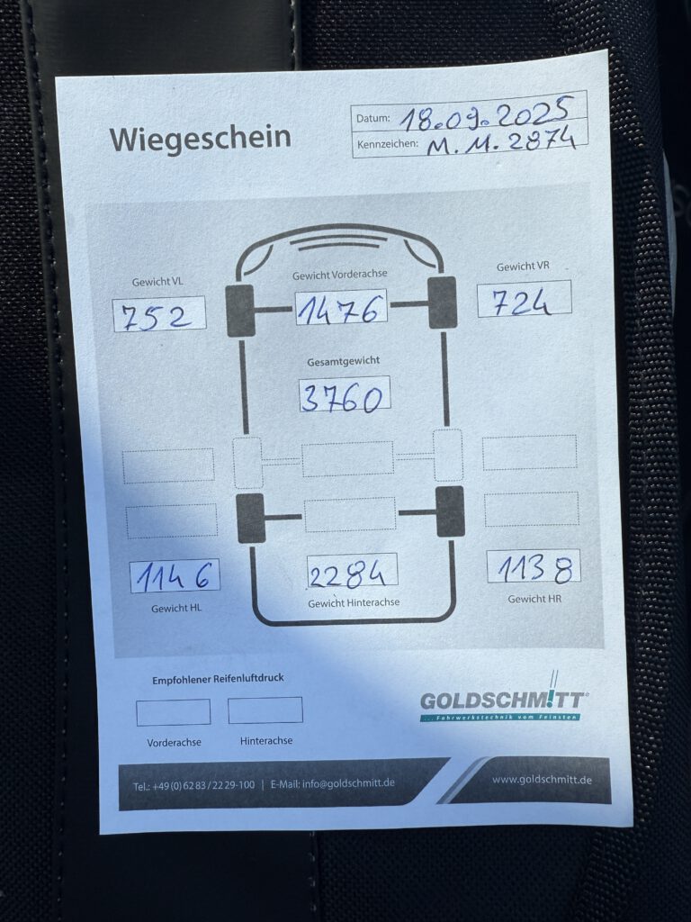 Erster Check unserer Hubstützenanlage bei Goldschmitt in Leutkirch