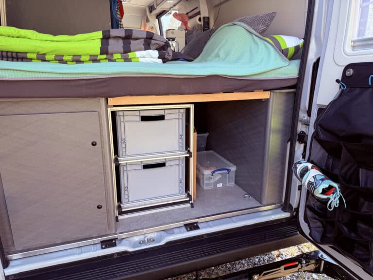 Ein Auszugsystem am Kastenwagen ist unabdinglich